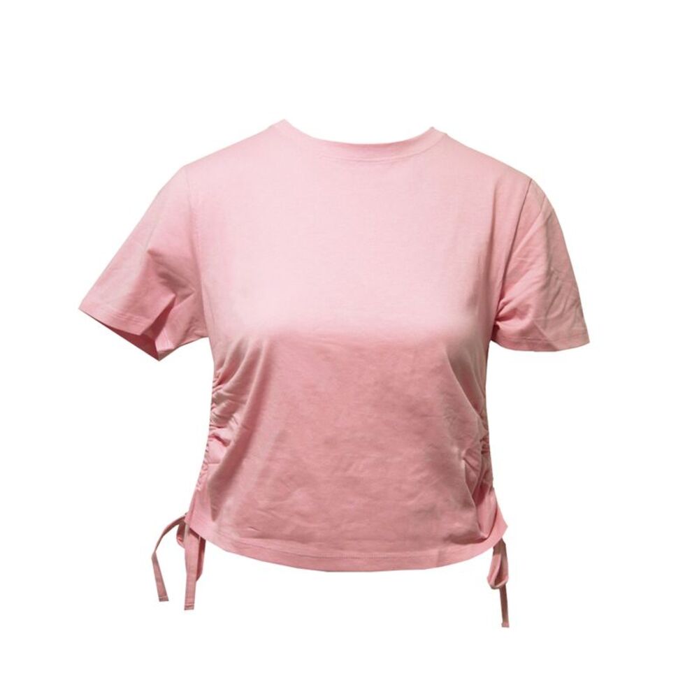 TriDri Womens/Ladies Ruched Crop Top / Light Pink